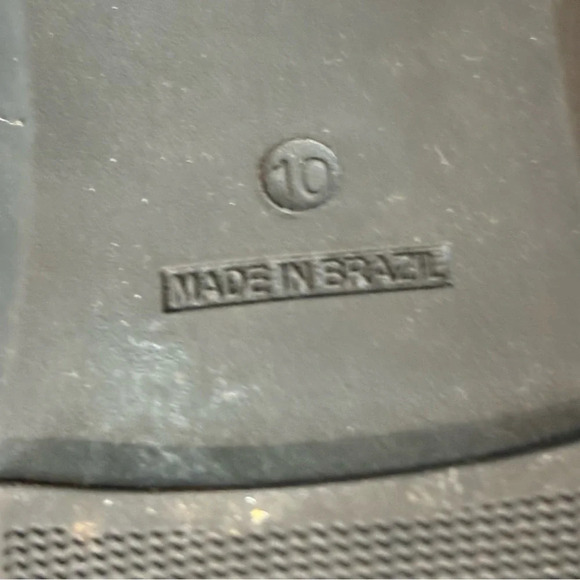 STEVE MADDEN Sz 10 Vivo Leather Pointy Toe Gold Tone Chunky Chain Slip On Mules - Picture 10 of 10